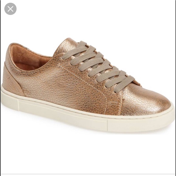 Frye Shoes - New! Frye Gold Ivy Low Lace Sneakers Size 8.5